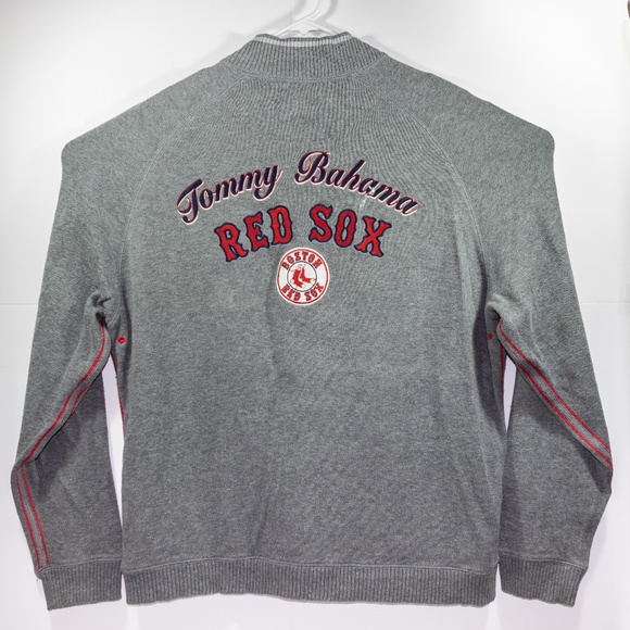 Tommy Bahama Boston Red Sox Quarter Zip Sweater XL